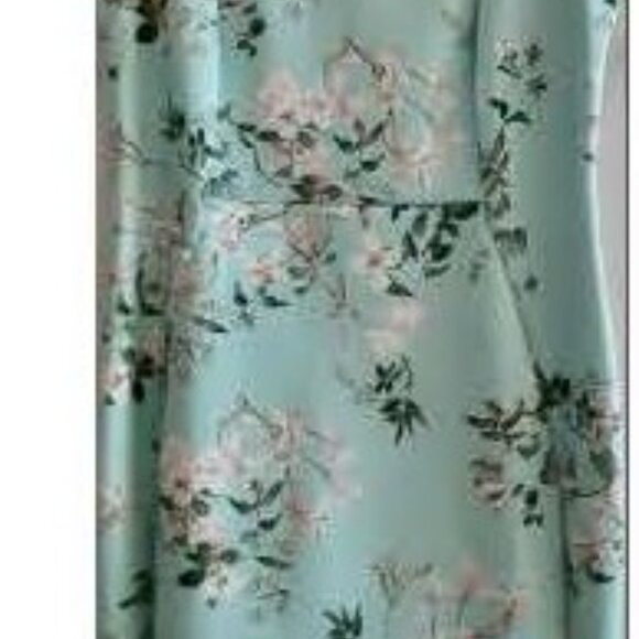 Calvin Klein Round Neck Sheath Dress Seafoam Green Sz 12 NEW w/Tags - Picture 14 of 14